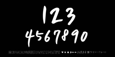 vektör yazı tipleri / el yazısı kaligrafi 