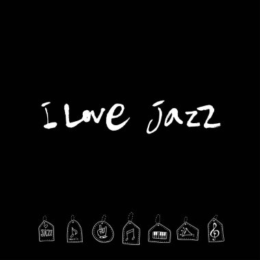 konser poster / yarım yamalak müzik illüstrasyon - vektör