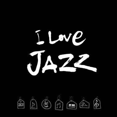 konser poster / yarım yamalak müzik illüstrasyon - vektör