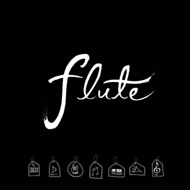 konser poster / yarım yamalak müzik illüstrasyon - vektör