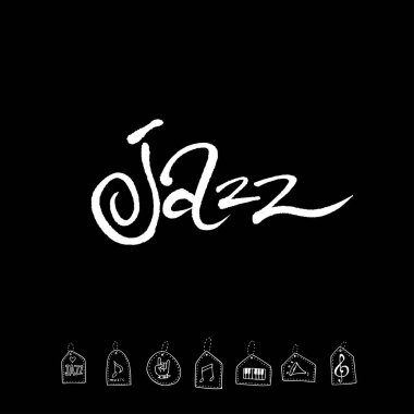 konser poster / yarım yamalak müzik illüstrasyon - vektör