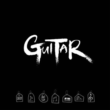 konser poster / yarım yamalak müzik illüstrasyon - vektör