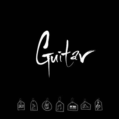 konser poster / yarım yamalak müzik illüstrasyon - vektör