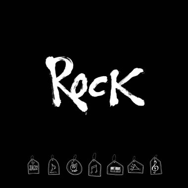 konser poster / yarım yamalak müzik illüstrasyon - vektör