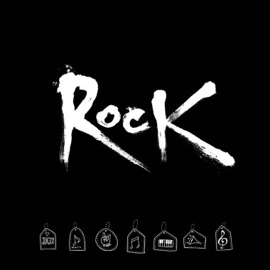 konser poster / yarım yamalak müzik illüstrasyon - vektör