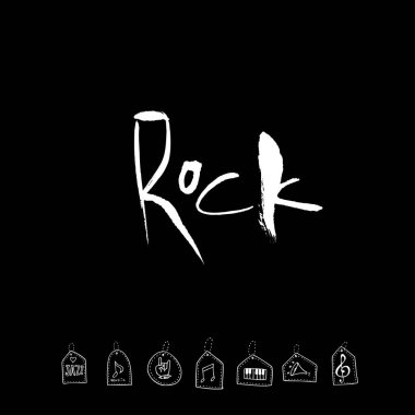 konser poster / yarım yamalak müzik illüstrasyon - vektör