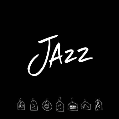 konser poster / yarım yamalak müzik illüstrasyon - vektör