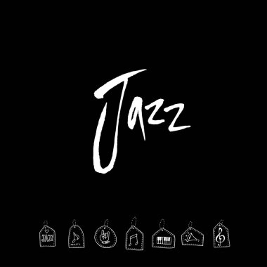 konser poster / yarım yamalak müzik illüstrasyon - vektör