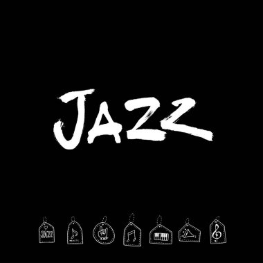 konser poster / yarım yamalak müzik illüstrasyon - vektör