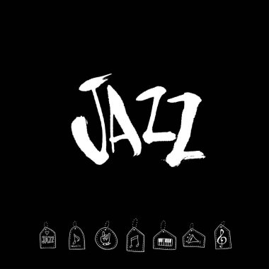 konser poster / yarım yamalak müzik illüstrasyon - vektör