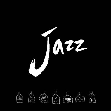 konser poster / yarım yamalak müzik illüstrasyon - vektör