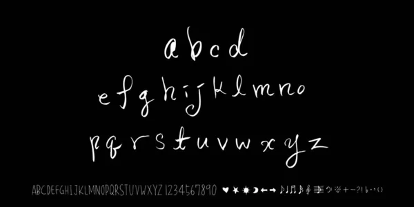 Векторні Шрифти Ручна Каліграфія — стоковий вектор