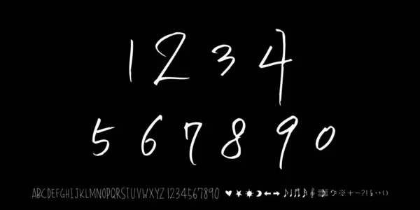 Векторні Шрифти Ручна Каліграфія — стоковий вектор