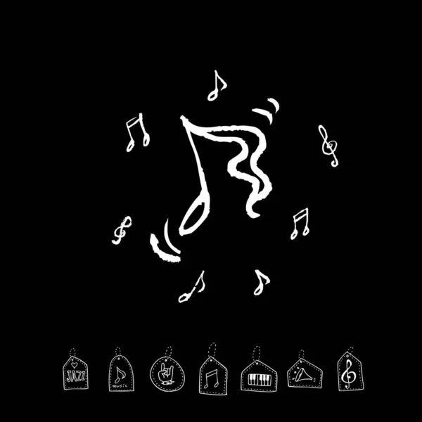 Концертный Плакат Скетчивая Музыкальная Иллюстрация Вектор Стоковый вектор