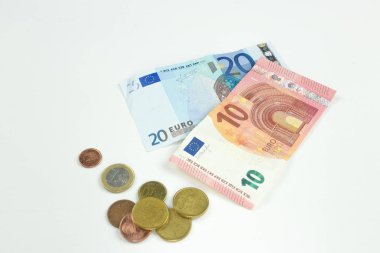 Uluslararası para birimleri arka plan. Farklı ülkelerden para: dolar, Euro ruble