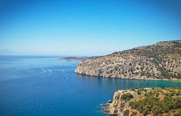 Hermosas Vistas Mar Desde Costa Isla Tasos Isla Griega — Foto de Stock