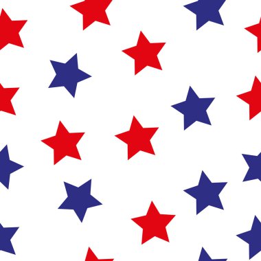 Amerikalı yıldız deseni, soyut sorunsuz doku vektör sanat çizim bayrak