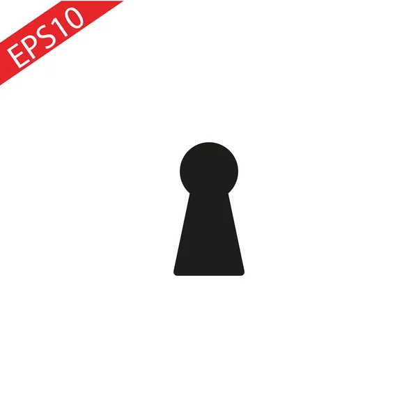 Keyhole Icon Trendy Flat Style Isolated Grey Background Vector Illustration — Stock Vector