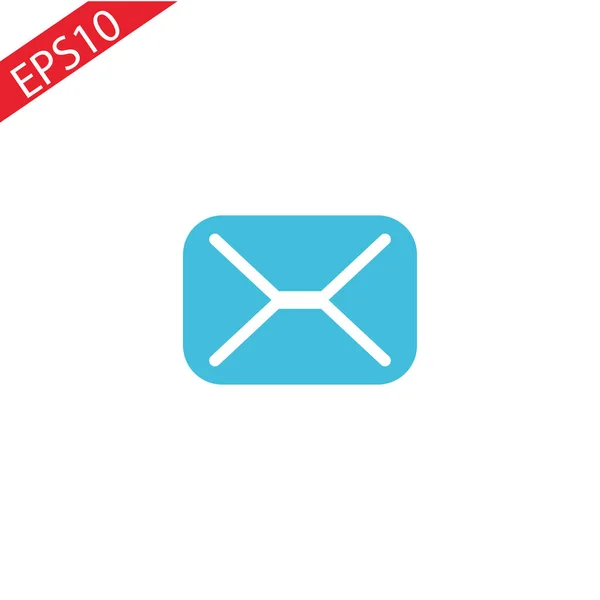 Ikona Pošta Vektorové Ilustrace Bílém Pozadí Eps — Stockový vektor