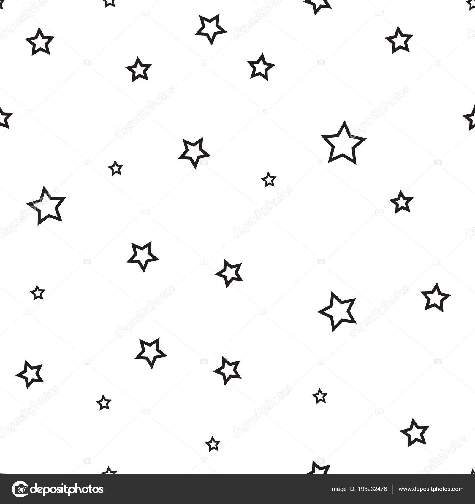 Gabarit étoiles Différentes Tailles à Imprimer Modèle Sans Couture Étoile Fond Rétro Noir Blanc Des Éléments Stock Vector by ©metanet88 198232476