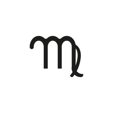 Beyaz arka plan üzerinde vektör çizim, Başak logo kavramı .eps 10 izole başak simgesi.