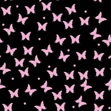 Vektör kelebekler desen. Arka plan sorunsuz. EPS 10