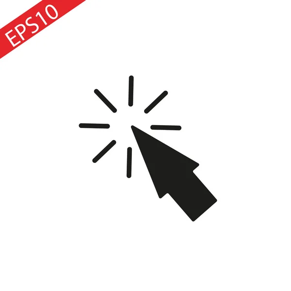 Icono Flecha Del Ratón Icono Del Vector Flecha Del Ratón — Vector de stock