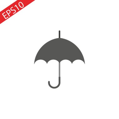 şemsiye simge vektör düz design.eps 10