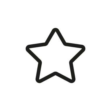 Yıldız satırı simgesi, favori Anahat vektör logo illüstrasyon, doğrusal piktogram beyaz izole... EPS 10.