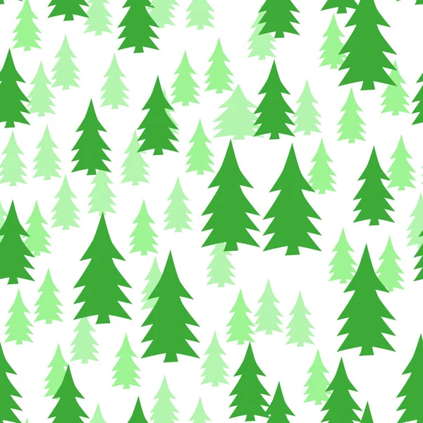 圣诞节无缝图案 平面设计模板 圣诞树 矢量插图 10人 — 图库矢量图片