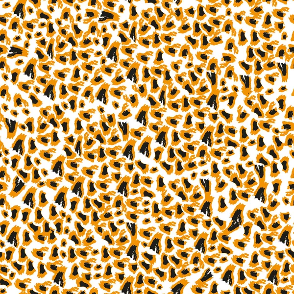 Textur Des Druckstoffs Gestreifter Leopard Für Hintergrund — Stockvektor