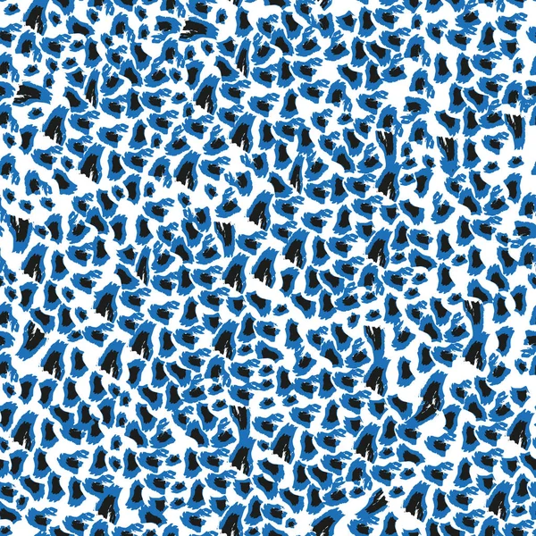 Vektör leopar-mavi ve altın doku. Sorunsuz pattern.eps 10