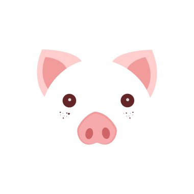 Domuz simgesi. Domuz, 2019 Çin yeni yılı bir semboldür. EPS 10.