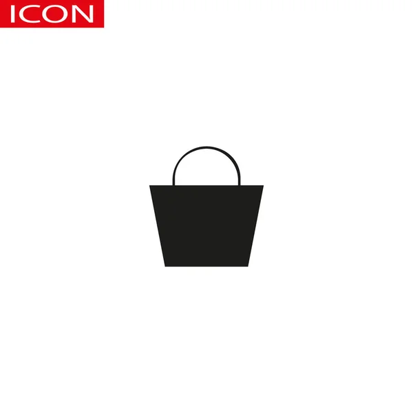 Shoppingbag-ikonen. Shoppingbag grafisk illustration — Stockfoto