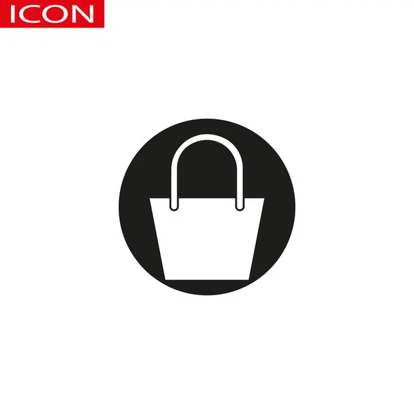 Icono Bolsa Compras Diseño Plano Moda Eps — Vector de stock