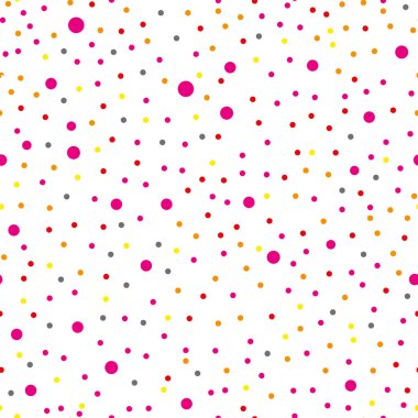 Renkli boya suluboya soyut grunge polka dot. Parlak bej arka planda, vektör çizim sıçramalarına