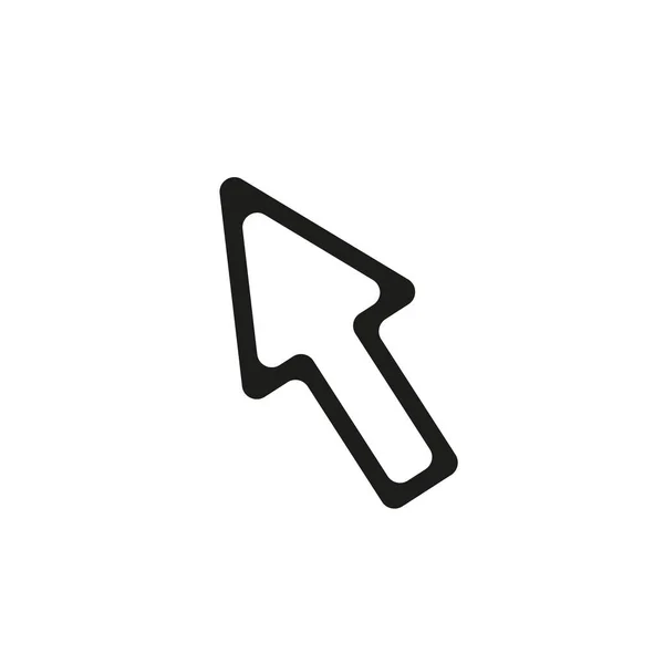 Lijn cursor pictogram. Vectorillustratie — Stockvector