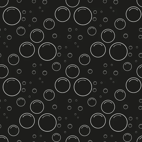 Bulles Brillantes Abstraites Sur Fond Noir Eps — Image vectorielle