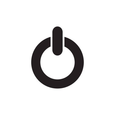 güç düğmesi vektör simgesi.