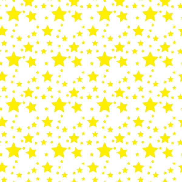 Желтые звёзды на белом фоне — стоковый вектор