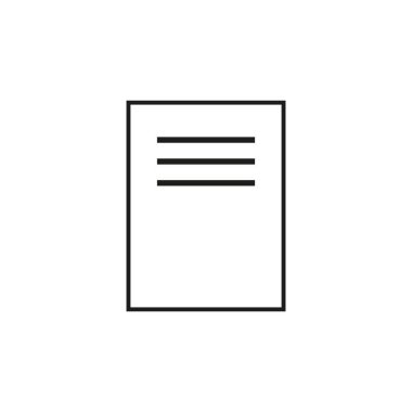 belge simgesi. Sayfa simgesi. Dosya simgesi