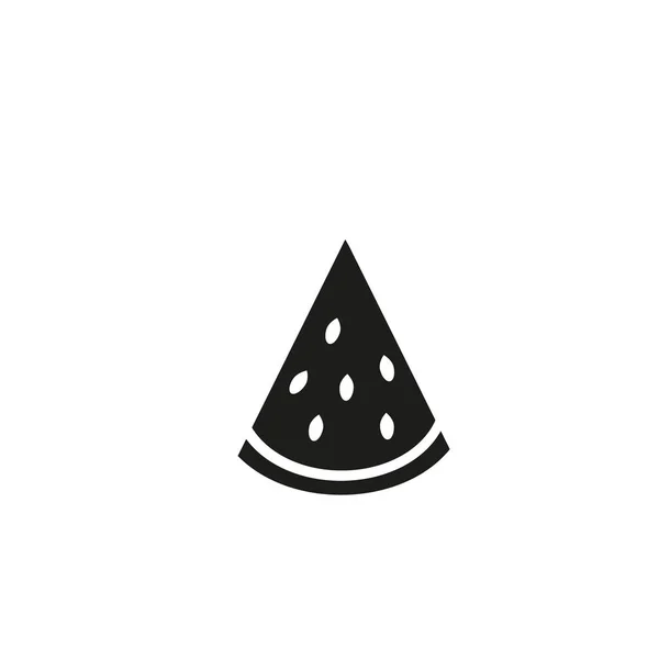 Icona della linea di anguria su sfondo bianco, vettore, illustrazione, file eps — Vettoriale Stock