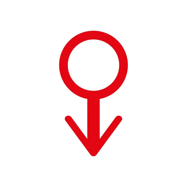 Mannen s dag. Gezondheidszorg en geneeskunde pictogram teken. Man symbool. rode badge van eer. Geslacht symbool — Stockvector