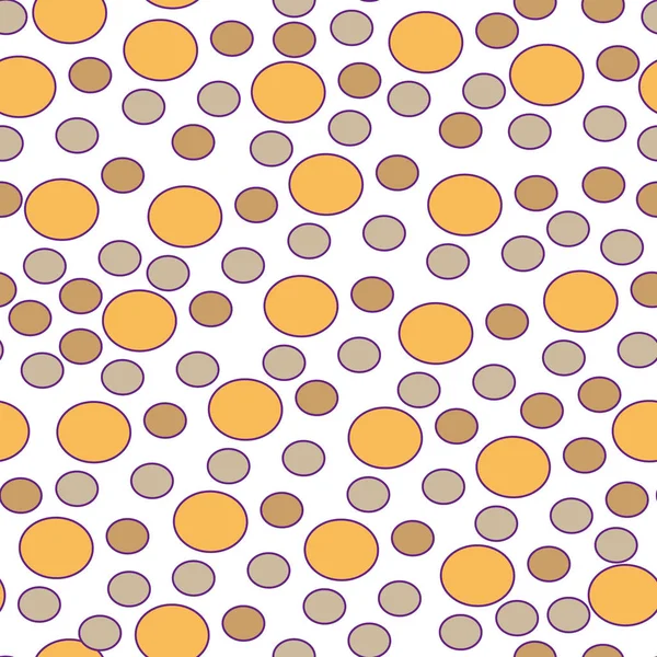 Textura sem emenda vetor laranja claro com discos. Bela ilustração colorida com círculos borrados no estilo da natureza. Padrão pode ser usado como textura de papéis de parede . — Vetor de Stock