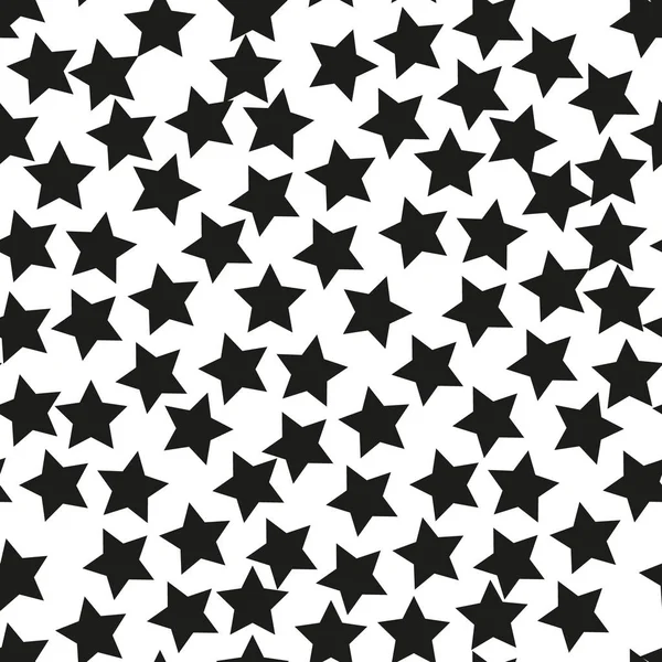 Stars seamless pattern on whate background. eps10 — Stock Vector