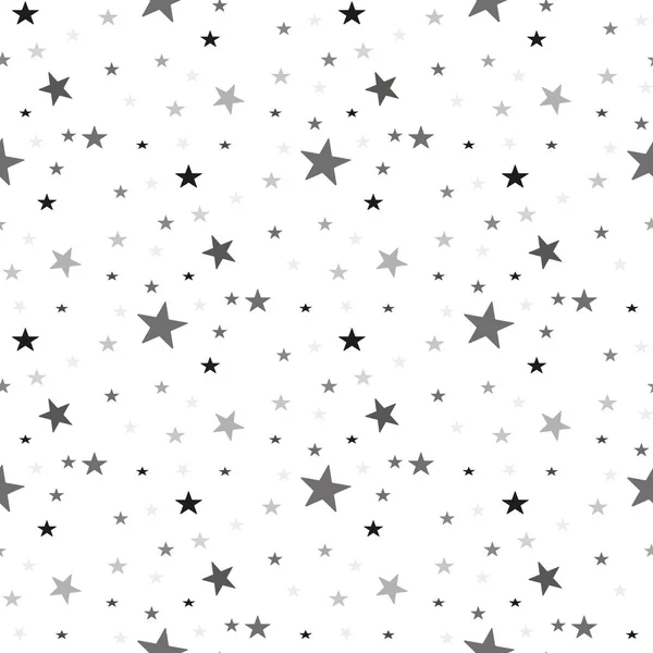 Scandinavian seamless pattern with stars. Stock vector. — Stock Vector