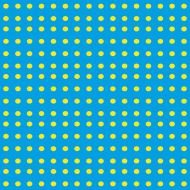 Noktalı seamless modeli. Mavi-yeşil zemin üzerine sarı noktalar. Kumaş sarma, yazdırın. Vektör çizim.