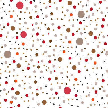 Polka Noktalı deseni, sorunsuz vektör arka plan.