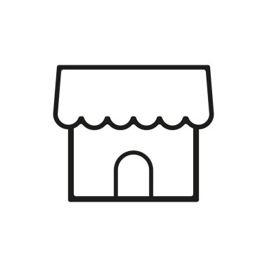 Beyaz Arka Planda Yalıtılmış Sosyal Medya Simgesini Saklayın. Web sitesi veya mobil uygulama için alışveriş sembolü modern basit vektör