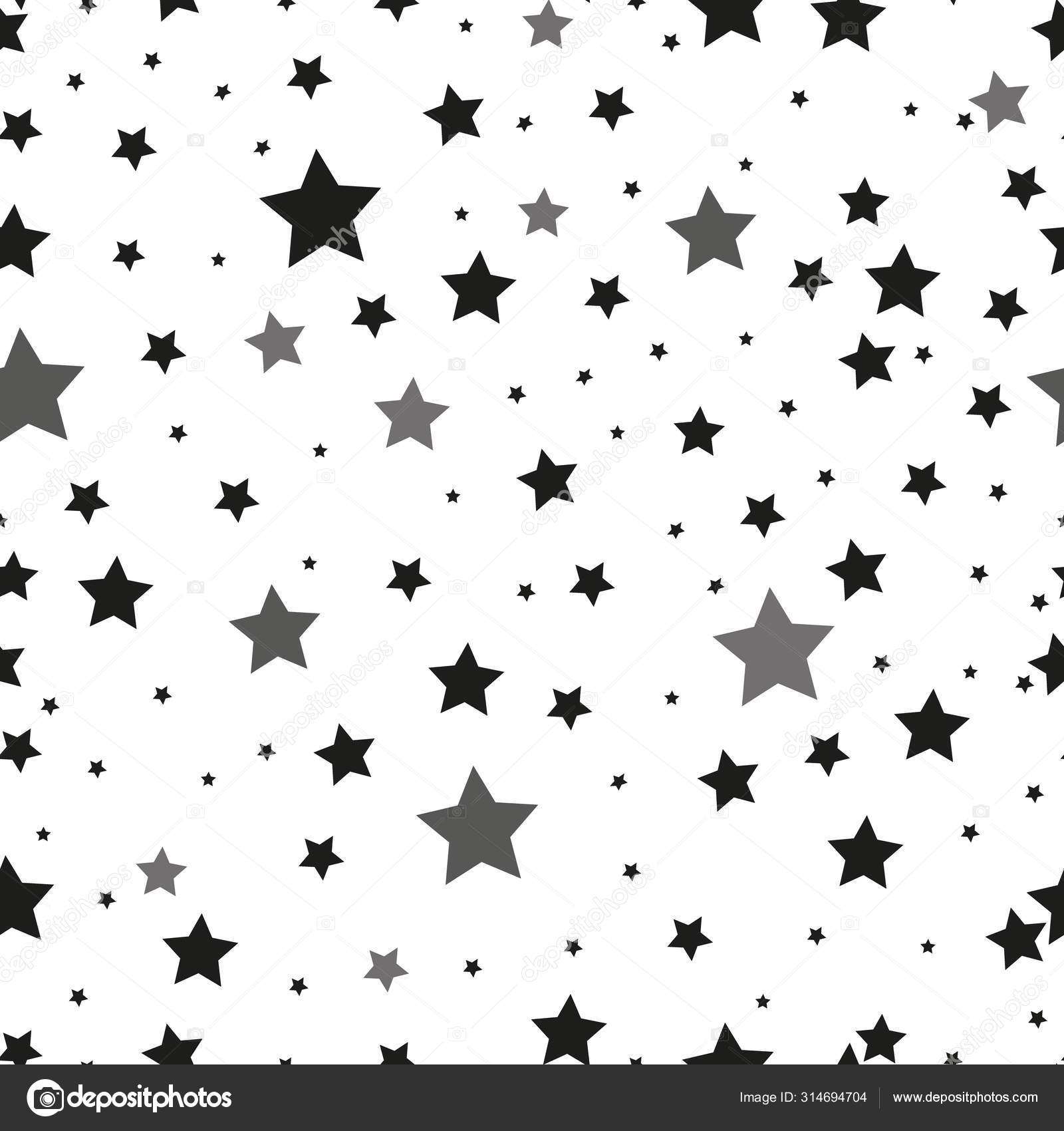 Gabarit étoiles Différentes Tailles à Imprimer Star Seamless Pattern. L'image vectorielle. Ciel étoilé Stock Vector by ©metanet88 314694704